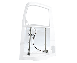 Image Puerta transparente con sistema elevalunas